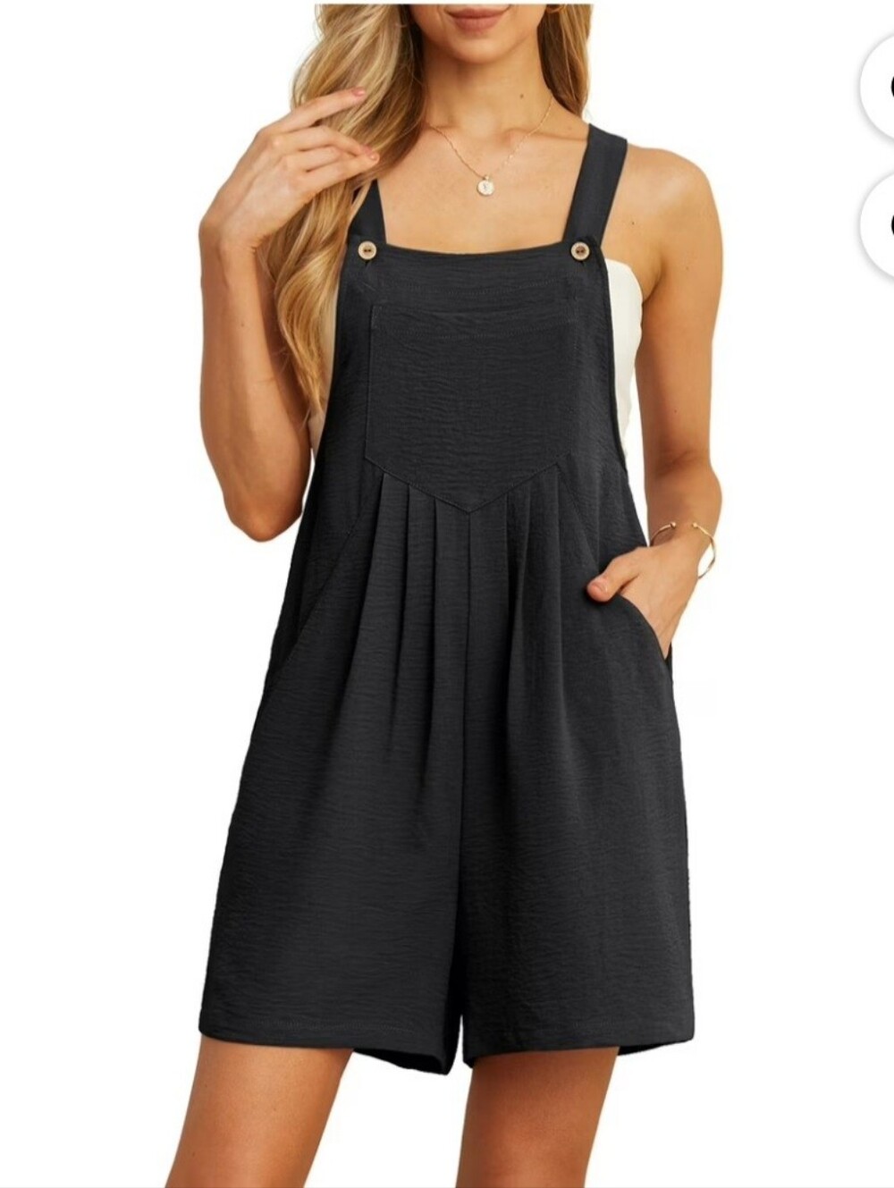 Cueply Rompers for Women Short Overalls Casual Summer Adjustable Strap Shorts